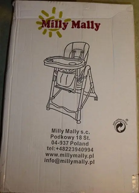 Photo de l’avis officiel: Milly Mally Active New Chaise haute — risque: Blessures