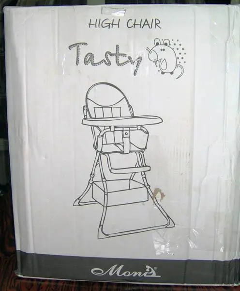 Foto uit de officiële melding: Moni Tasty Kinderstoel — risico: Verwonding