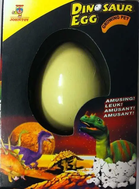 Photo from the official notice: JOHNTOY Dinosaur Egg expanding toy — choking & injuries risk