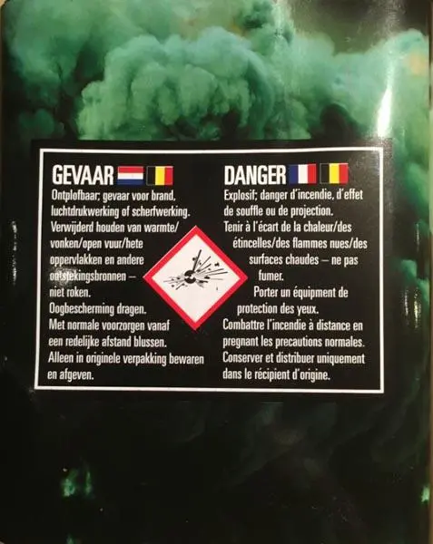 Photo de l’avis officiel: Green Wall Feux d’artifice — risque: Lésions auditives & Blessures