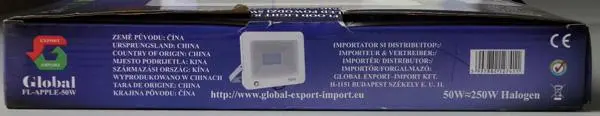 Foto do aviso oficial: Global IP65 LED FLOOD LIGHT REFLECTOR Projetor LED — risco: Choque elétrico (A12/1752/18)