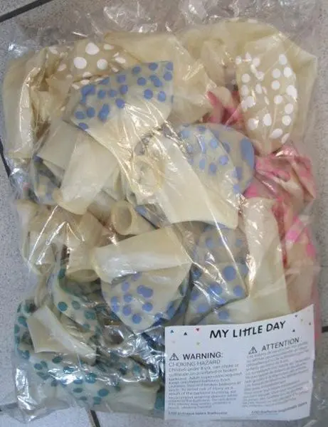 Photo de l’avis officiel: My little day 100 printed latex balloons Ballons — risque: Risque chimique