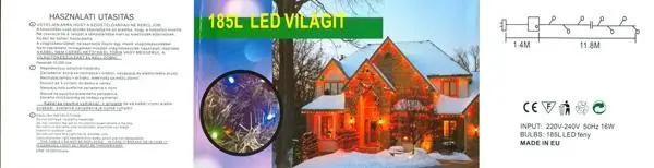 Photo de l’avis officiel: LED VILAGIT Chaîne d’éclairage — risque: Choc électrique & Incendie