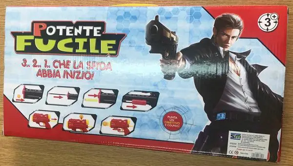 Photo de l’avis officiel: POTENTE FUCILE Jeu de tir de jouets — risque: Étouffement