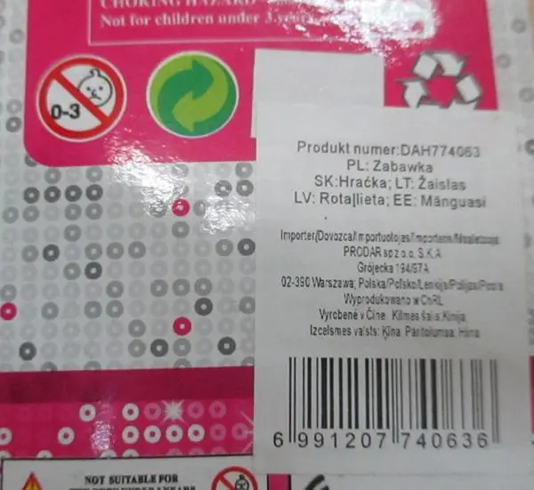 Foto dell’avviso ufficiale: Beauty Bambola di plastica — rischio: Rischio chimico (A12/1790/18)