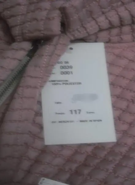 Photo from the official notice: La Amapola Abrigo children's jacket — strangulation risk