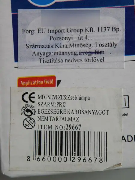 Photo from the official notice: YANUO Rechargeable LED Energy-saving lamp portable led lamp/torch — electric shock & fire risk