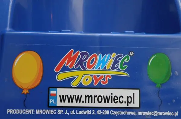 Photo from the official notice: Mrowiec Toys háromkerekű bicikli / Trikolka tricycle — entrapment & injuries risk