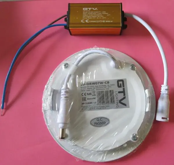 Foto do aviso oficial: GTV ORIS Luz de teto LED — risco: Choque elétrico