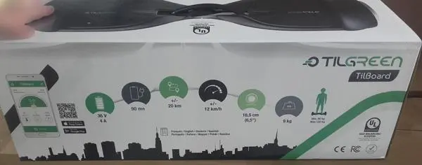 Foto do aviso oficial: Tilgreen Tiloard Scooter deequilíbrio — risco: Choque elétrico & Incêndio