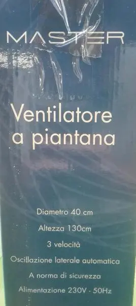 Foto do aviso oficial: Ventilatore a piantana/Master Ventoinha elétrico — risco: Choque elétrico