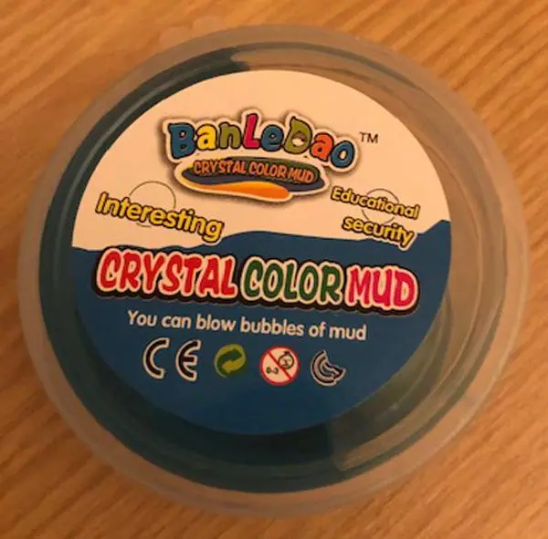 Photo de l’avis officiel: Banledao Crystal Clay / Crystal Color Mud Modélisation de l’argile/slime — risque: Risque chimique