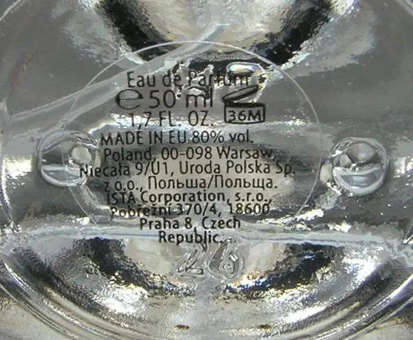 Photo from the official notice: tianDe ROYAL SCENT Woman perfume — chemical risk