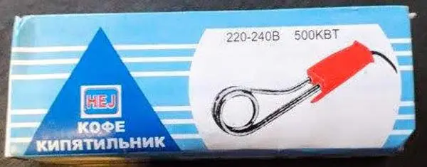 Foto uit de officiële melding: Hej Kофе De verwarmer van de reisonderdompeling — risico: Elektrische schok