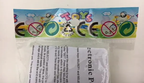 Foto do aviso oficial: Toys Tamagotchi — risco: Ambiente
