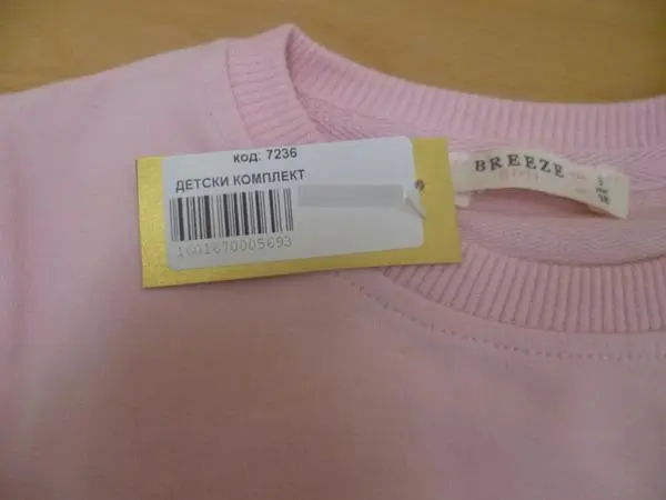 Foto aus der offiziellen Meldung: Breeze Girls Kinderkleidungsset — Risiko: Ersticken