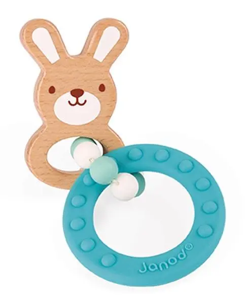 Foto aus der offiziellen Meldung: Janod Baby Pop teething ring Beißring — Risiko: Ersticken