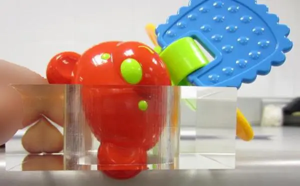 Photo from the official notice: SunLike Baby Toys plastic rattle toy — choking & injuries risk