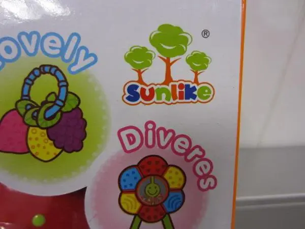 Photo from the official notice: SunLike Baby Toys plastic rattle toy — choking & injuries risk