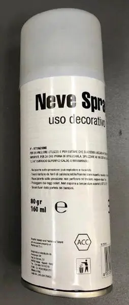 Foto do aviso oficial: NATALUNA Neve Spray uso decorativo Spray de neve aerossol — risco: Incêndio