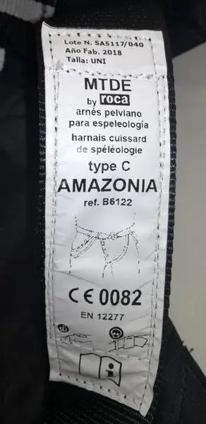 Foto do aviso oficial: Roca Amazonia Sente-se arnês para escalar — risco: Ferimentos