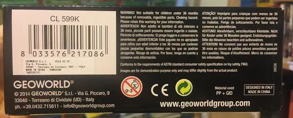 Photo from the official notice: Geoworld Ice Age Night - Cave Bear skeleton luminous toy — injuries risk