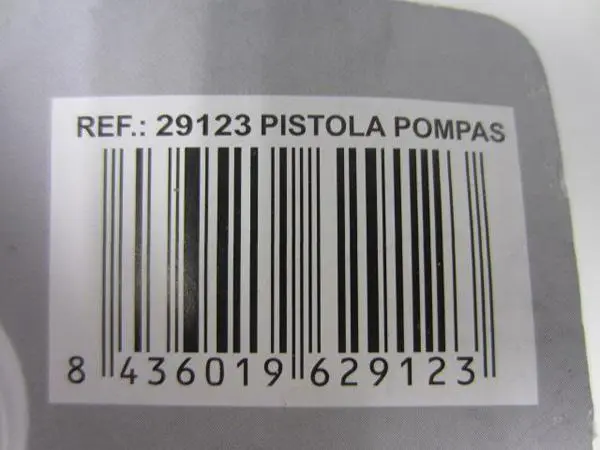 Photo from the official notice: Rama Trittón Bubble Guns — choking risk