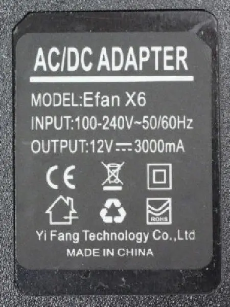 Photo from the official notice: Eizfan LCD Universal charger battery charger — electric shock risk