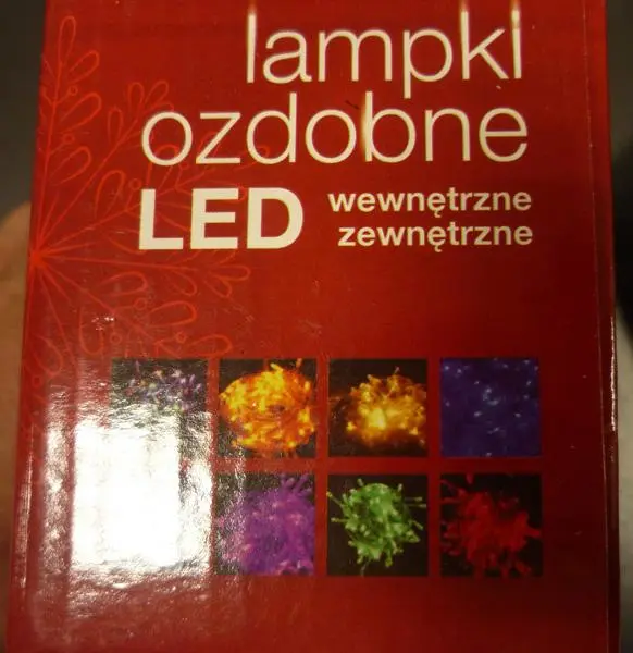 Photo de l’avis officiel: Lampki ozdobne LED Chaîne d’éclairage LED — risque: Choc électrique & Incendie