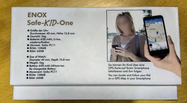 Foto del aviso oficial: Enox Safe-KID-One Reloj inteligente para niños