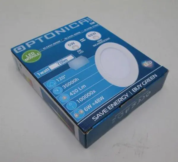 Photo de l’avis officiel: Optonica Plafonnier LED — risque: Choc électrique