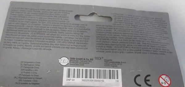 Foto dell’avviso ufficiale: Tedi 6 Ratten Giocattolo di plastica — rischio: Rischio chimico