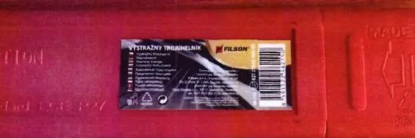 Photo de l’avis officiel: FILSON Výstražný trojúhelník Triangle d’avertissement — risque: Blessures