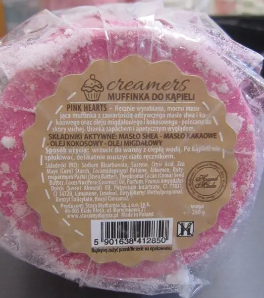 Photo from the official notice: Creamers Muffinka Do kapieli bath product — choking risk