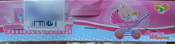 Photo de l’avis officiel: Baby Small Cart Poussette jouet avec poupée — risque: Risque chimique & Blessures