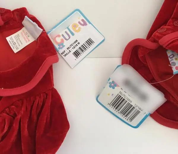 Photo de l’avis officiel: Cutey Pie Robe d’enfant — risque: Risque chimique