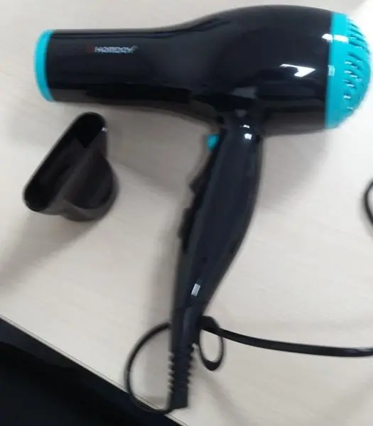 Photo de l’avis officiel: Homday Sèche cheveux Sèche-cheveux — risque: Choc électrique