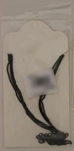 Photo de l’avis officiel: Jewelry Fashion Collier — risque: Risque chimique