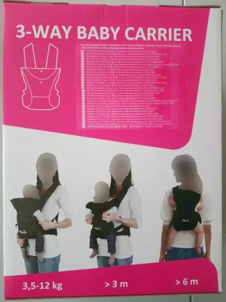 Photo from the official notice: Child Wheels by Childhome 3-way baby carrier — choking & injuries risk