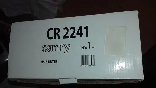 Photo de l’avis officiel: Camry Sèche-cheveux — risque: Brûlures & Choc électrique