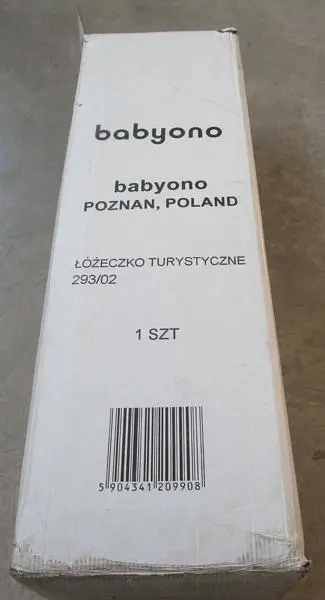 Foto dell’avviso ufficiale: Babyono Lozeczko turystyczne Culla da viaggio — rischio: Intrappolamento