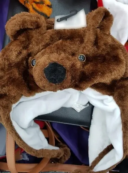 Photo from the official notice: Child’s animal hat children's hat — burns & choking risk