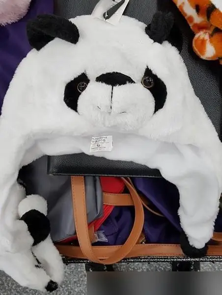Photo from the official notice: Child’s animal hat children's hat — burns & choking risk