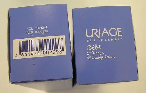 Zdjęcie z oficjalnego zgłoszenia: URIAGE EAU THERMALE Bébé 1er Change / 1st Change cream Krem dla niemowląt — ryzyko: Chemiczne