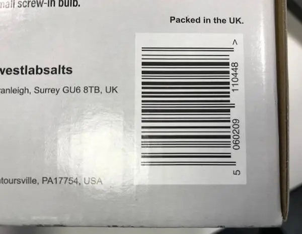 Foto do aviso oficial: Westlab Himalayan Salt Lamp Lâmpada de sal — risco: Choque elétrico