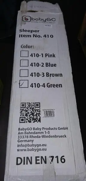 Photo de l’avis officiel: babyGO Travelcot Sleeper Lit de voyage — risque: Blessures & Suffocation