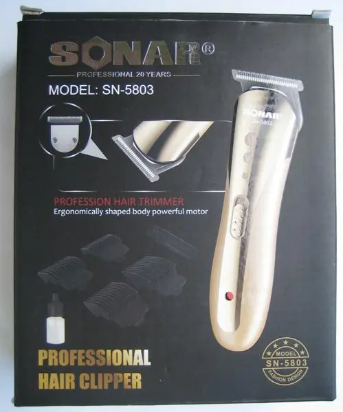 Photo de l’avis officiel: SONAR Professional HAIR CLIPPERS Tondeuse à cheveux — risque: Choc électrique
