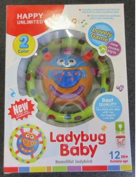 Foto do aviso oficial: Ladybug Baby Brinquedo de chocalho — risco: Ambiente