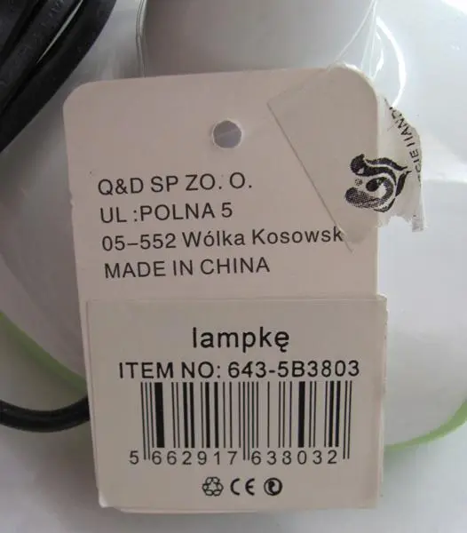 Foto do aviso oficial: Lampke Lâmpada de mesa — risco: Choque elétrico (A12/0545/19)