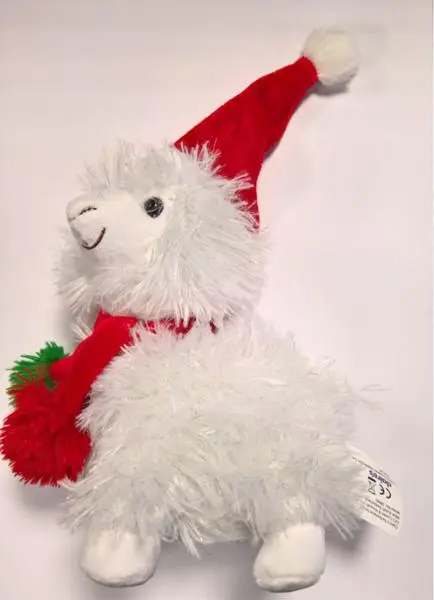 Photo de l’avis officiel: Claire's Lama Jingle Bells Jouet doux — risque: Brûlures & Étouffement